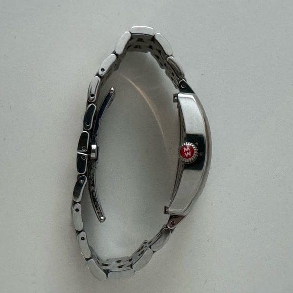 Michele Urban Mini Stainless Steel Watch with Diamond Detail - Picture 3 of 5